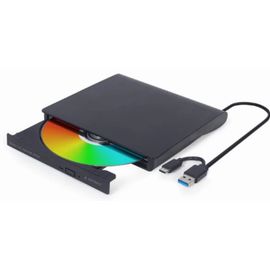 დისკის წამკითხველი Gembird DVD-USB-03 External USB DVD drive Black  - Primestore.ge