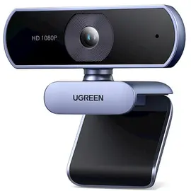 Webcam UGREEN 15728, 2Mp, FHD, Built-in Microphone, Webcam, Gray/Black
