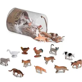 Terra FARM ANIMALS IN TUBE pet play set