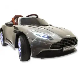 ბავშვის ელექტრო მანქანა ASTON MARTIN DB11 კაუჩუკის საბურავებით და ტყავის სკამით  - Primestore.ge