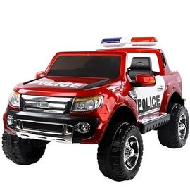 Children's electric car FORD POLICE 06R with leather seat and rubber tires