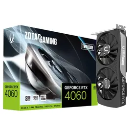 ვიდეო დაფა ZOTAC GeForce RTX4060 Twin Edge 8GB 128-Bit GDDR6 - ZT-D40600E-10M  - Primestore.ge