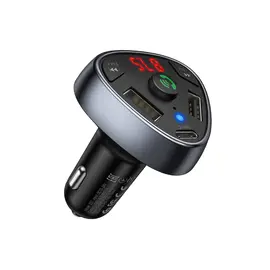 Car charger Hoco E51 Road treasure car BT FM transmitter Black