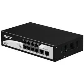 Switch 2E PowerLink Switch SP802F 10xFE (8xPoE, 2xUplink), 96W, Unmanaged