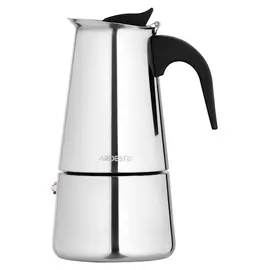 ყავის მადუღარა Ardesto Coffee Maker Gemini Apulia, 0.2l, 4 cups, stainless steel - Primestore.ge