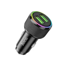 მანქანის დამტენი Hoco NZ14 Guerrero 36W USB dual-port car charger black - Primestore.ge