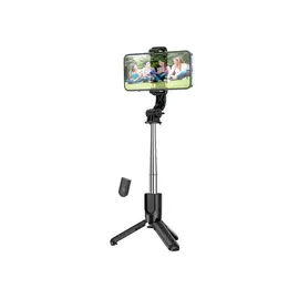 მობილურის სამაგრი Hoco K17 Mini Live wireless selfie stick with Tripod - Black  - Primestore.ge