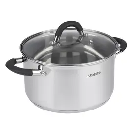 Kettle Ardesto AR1947CS Gemini, glass lid, 4.7 l, handles with silicone