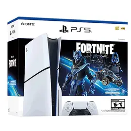 სათამაშო კონსოლი PlayStation 5 Slim Disc Version Fortnite Cobalt Star Bundle  - Primestore.ge