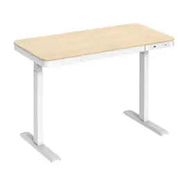 Vertex VX-1SSD-01NW Single Motor Sit-Stand Desk with Drawer &amp; Memory Control