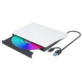 Disk reader Gembird DVD-USB-031-BW External USB DVD drive Black/White