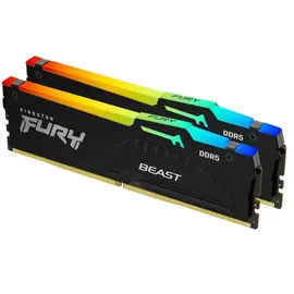 ოპერატიული მეხსიერება Kingston DDR5 64GB (2x32GB) DDR5 6400MT/s CL32 FURY Beast Black RGB EXPO - Primestore.ge