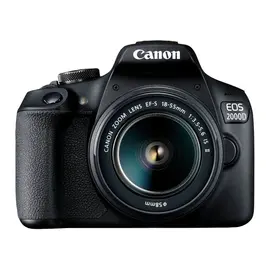 ფოტოაპარატი Canon EOS 2000D Black + Lens EF-S 18-55 IS II  - Primestore.ge