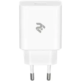 მობილურის დამტენი 2Е-WC1USB18W-W, Wall Charger USB QC3.0 DC5V/3A, Max 18W, White  - Primestore.ge