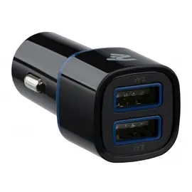 მანქანის USB დამტენი 2E ACR01 Dual USB Car Charger 2.4A&2.4A, Black  - Primestore.ge