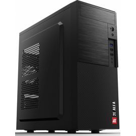 Case 2E Computer case ALFA (E1903U-400) with PSU 2EATX400, MidT, 2xUSB2.0,1xUSB3.0, steel (side panel), black