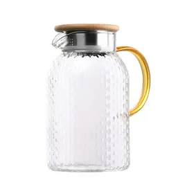 დოქი Ardesto AR2615PG 1500ml, Pitcher Dew With Bamboo Lid  - Primestore.ge