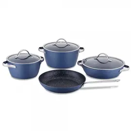 ქვაბის და ტაფის ნაკრები KORKMAZ A2891 AZURA COOKWARE 7 pcs  - Primestore.ge