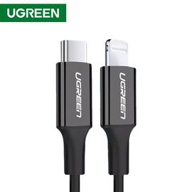 USB-C cable UGREEN 60751 USB-C to Lightning Cable M / M Nickel Plating ABS Shell 1m (Black)