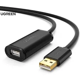 USB extender UGREEN (10321) USB Male to USB Female Active Extension Cable with Chipset 10m (Black)