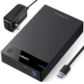 მყარი დისკის ქეისი UGREEN US222 (50422) USB 3.5 Inch HDD Enclosure SSD SATA USB 3.0 power Adapter  - Primestore.ge