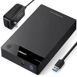 Hard Disk Case UGREEN US222 (50422) USB 3.5 Inch HDD Enclosure SSD SATA USB 3.0 power Adapter
