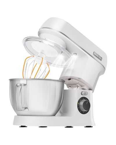 Kitchen combine Sencor STM 3750WH Food processor, 4 liter stainless steel bowl, powerful 800W, 1.6-liter glass blending jug, NutriSmart Program, 2 image