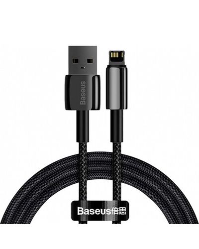 კაბელი Baseus Tungsten Gold Fast Charging USB Data Cable Lightning 2.4A 1m CALWJ-01  - Primestore.ge
