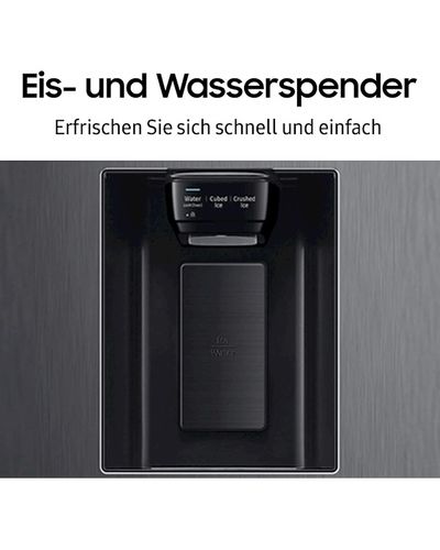 Refrigerator Samsung RS67A8510B1/WT - 178x92x72, SBS, Dispenser, 634 Litres, Smart Conversion, TwinCooling, BLACK, 4 image