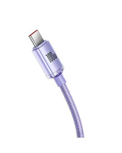 კაბელი Baseus Crystal Shine Series Fast Charging Data Cable USB to Type-C 100W 1.2m CAJY000405  - Primestore.ge