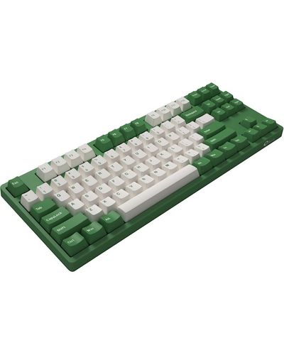 Keyboard Akko Keyboard 3087 Matcha Red Bean Cherry MX Blue, RU, Green, 4 image