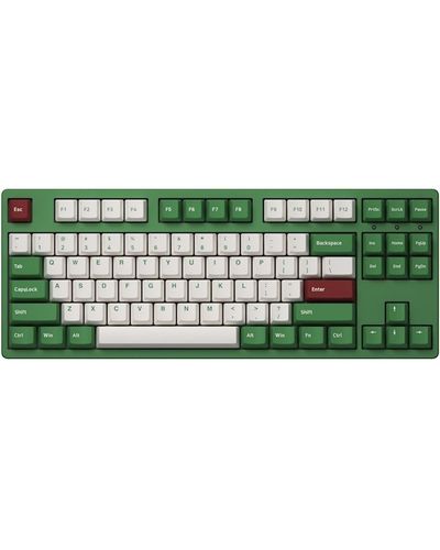 Keyboard Akko Keyboard 3087 Matcha Red Bean Cherry MX Blue, RU, Green