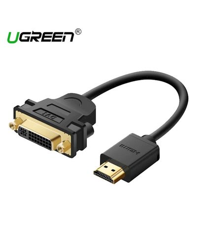 ადაპტერი UGREEN 20136 HDMI Male to DVI Female Adapter Cable 22cm (Black) HDMI TO DVI  - Primestore.ge