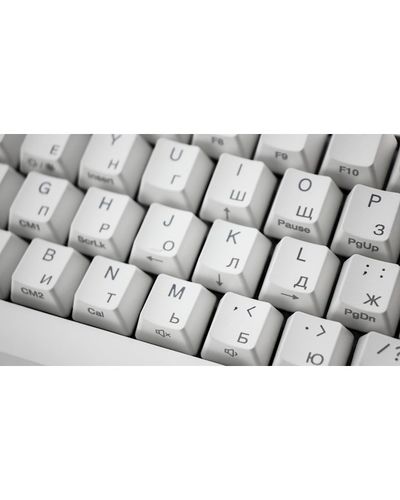 კლავიატურა Ducky Keyboard  One 2 Mini, Cherry Blue, RGB LED, RU PBT, White , 4 image - Primestore.ge