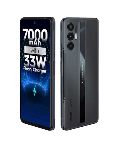 მობილური ტელეფონი TECNO Smartphone POVA-3 (LF7n) 6/128Gb NFC 2SIM Eco Black , 3 image - Primestore.ge