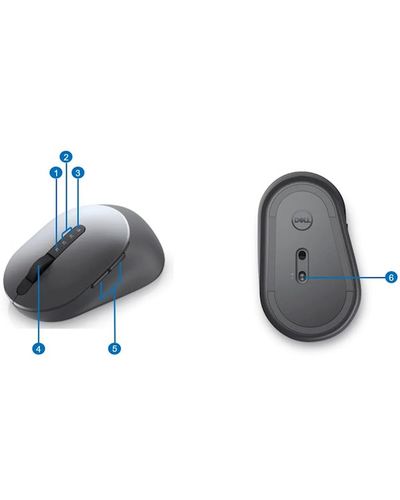 Mouse Dell Multi-Device Wireless Mouse - MS5320W, 5 image