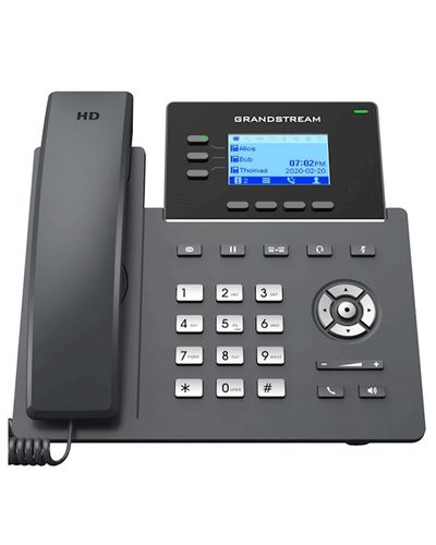 IP ტელეფონი Grandstream GRP2603 Carrier-Grade IP Phones 3 lines 6 SIP accounts Dual 10/100/1000 Mbps Ethernet ports HD audio (With PSU)  - Primestore.ge