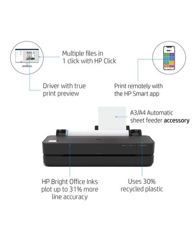 Large Format Compact Wireless Plotter Printer HP DesignJet T230 24-in Printer, 5 image