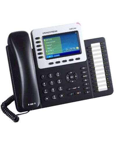IP phone Grandstream GXP2160 6-line Enterprise HD IP Phone 480x272 TFT color LCD 24+6 speed keys dual GigE, 2 image