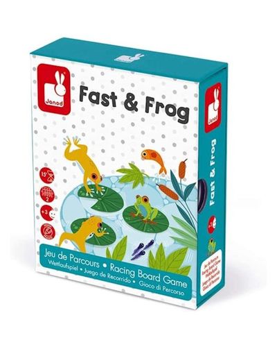სამაგიდო თამაში Janod Racing board game - Fast & Frog  - Primestore.ge