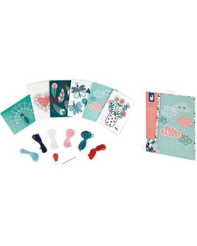 Color Cards Janod Stationery Set to Embroider, 3 image