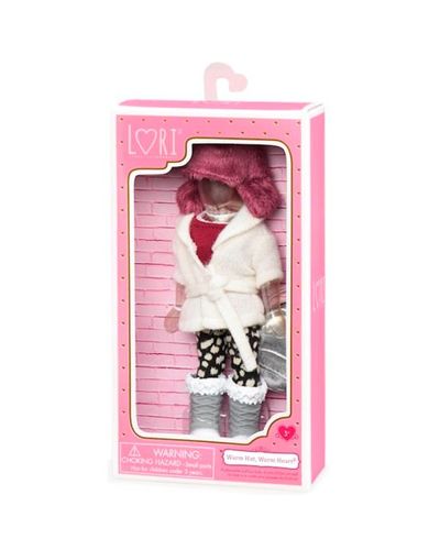 DOLL OUTFIT LORI 6" DOLL FURRY HAT OUTFIT