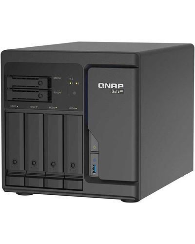 Server 6-Bay QuTS hero NAS built-in 2 M.2 NVMe Gen3 x4 port SATA 6G Xeon D-1602 2.5GHz 8GB ECC RAM 4 x 2.5GbE iSCSI RAID 01 5 6 10 5+spare 6+sp, 2 image