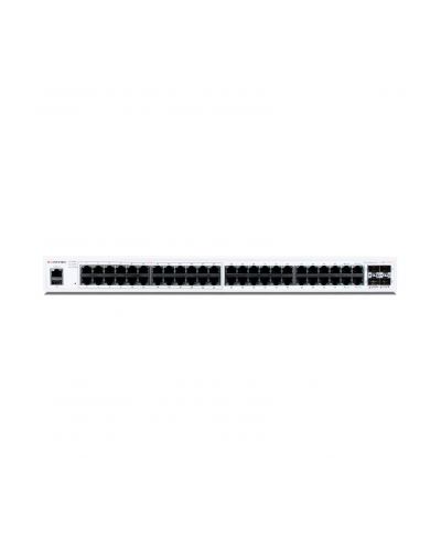 The switch FortiSwitch-148F-POE is a performance/price competitive L2+ management switch with 48x GE port + 4x SFP+ port + 1x RJ45 console., 2 image