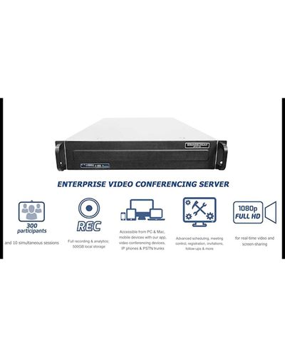 IP ვიდეო საკონფერენციო სისტემა Grandstream IPVT10 Enterprise Video Conferencing Server , 3 image - Primestore.ge