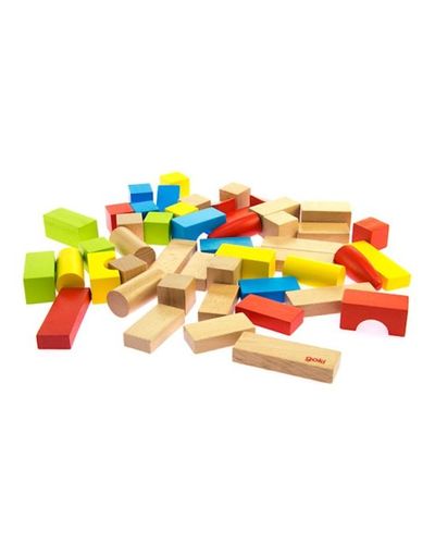 Wooden building blocks goki Building blocks, basic. 58575, 2 image