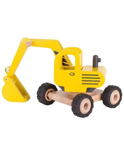 Wooden excavator goki Machine woodeni Excavator (yellow) 55898G