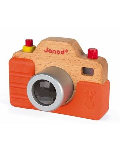 სათამაშო ხის ფოტოაპარატი Janod Camera with sound J05335 , 2 image - Primestore.ge