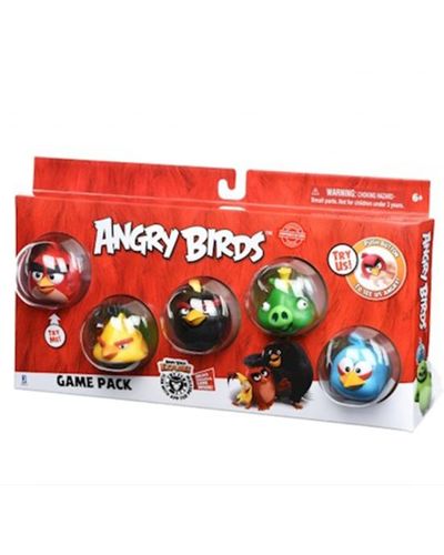 Primestore.ge - სათამაშო ნაკრები Jazwares ANB - Angry Birds Game Pack (Core Characters)