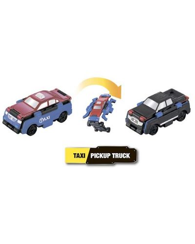 სათამაშო მანქანა TransRacers Taxi & Pickup truck , 2 image - Primestore.ge